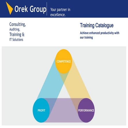 Orek Consulting Group |  Training Catalogue
