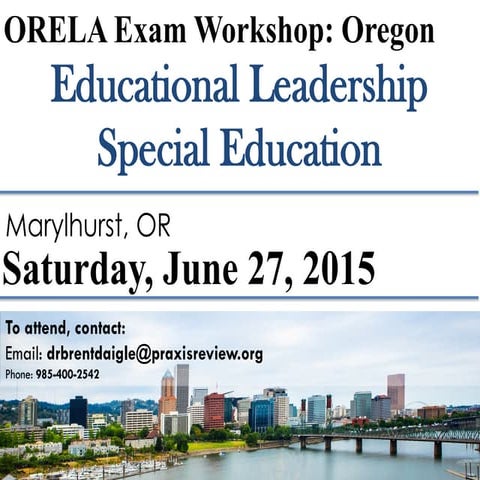ORELA Workshop