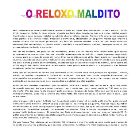 O reloxo maldito