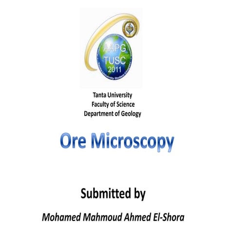 Ore Microscopy 2012