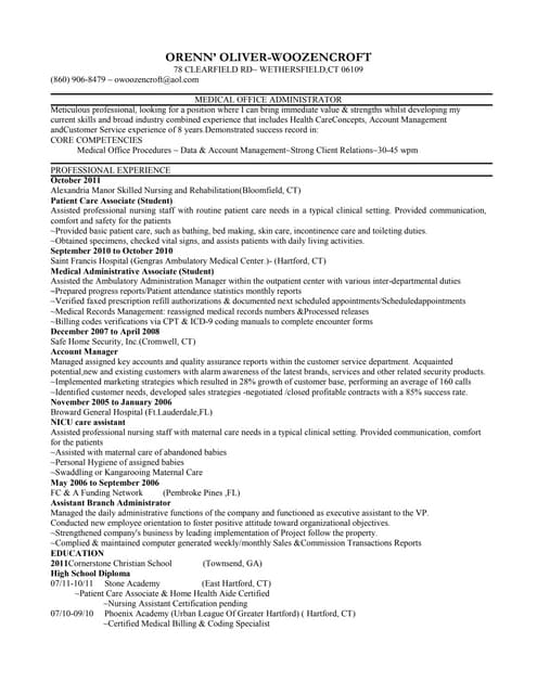 Joyce Camandang Allied Health Assistant Resume