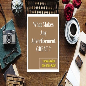 What Makes Any Advertisement GREAT 