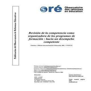 Ore revisión de la competencia