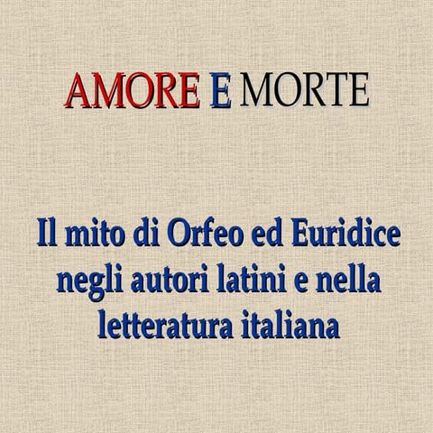 Orfeo ed Euridice