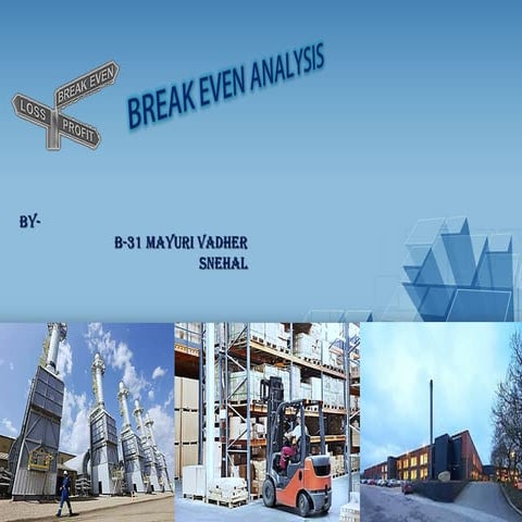 break even analysis