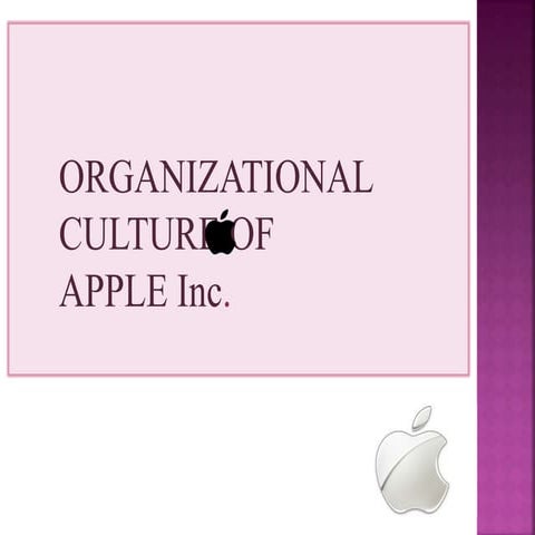organizational culture of apple