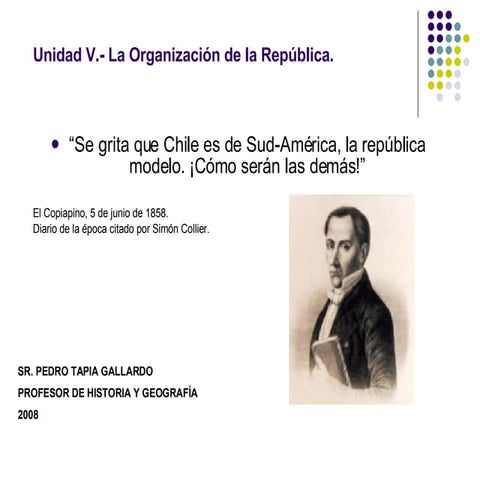 ORGANIZACION DE LA REPUBLICA