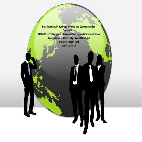 Org 536 Best Practices in Business Writing and Communication