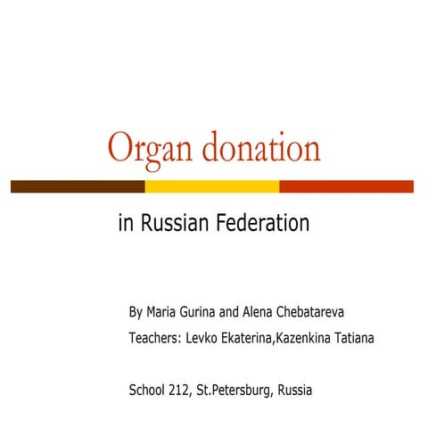 Organ donation in Russia 