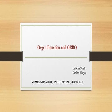 Organ donation and orbo seminar