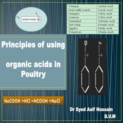 Use of organic acids in poultry for better gut Health | PPTX