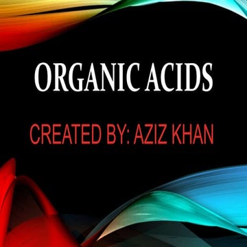 Organic acids