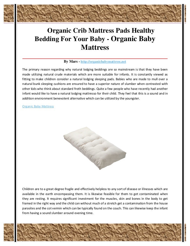 organic baby bedding