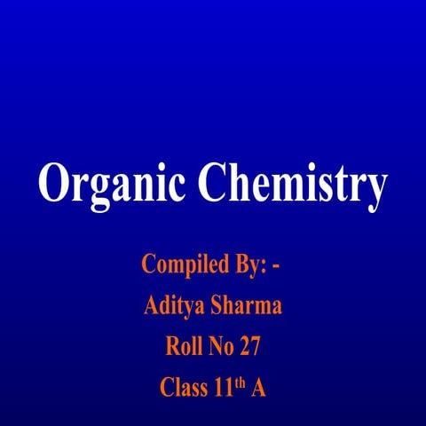 Organic chemistry
