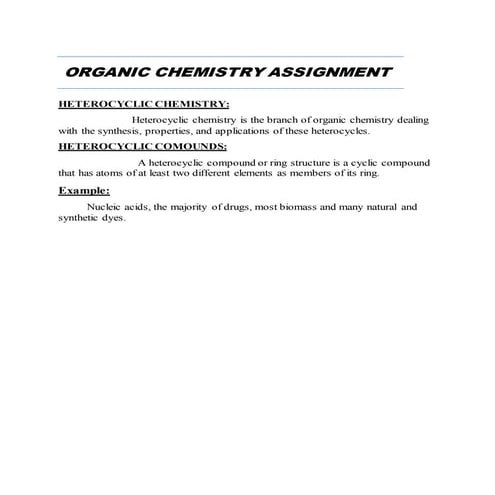 A complete guide to Hetero-cyclic Compounds