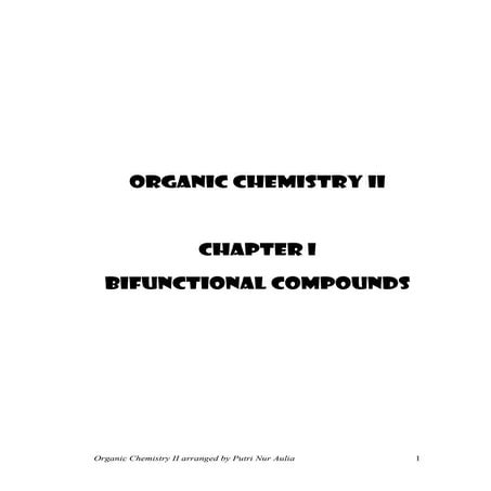 Organic chemistry ii