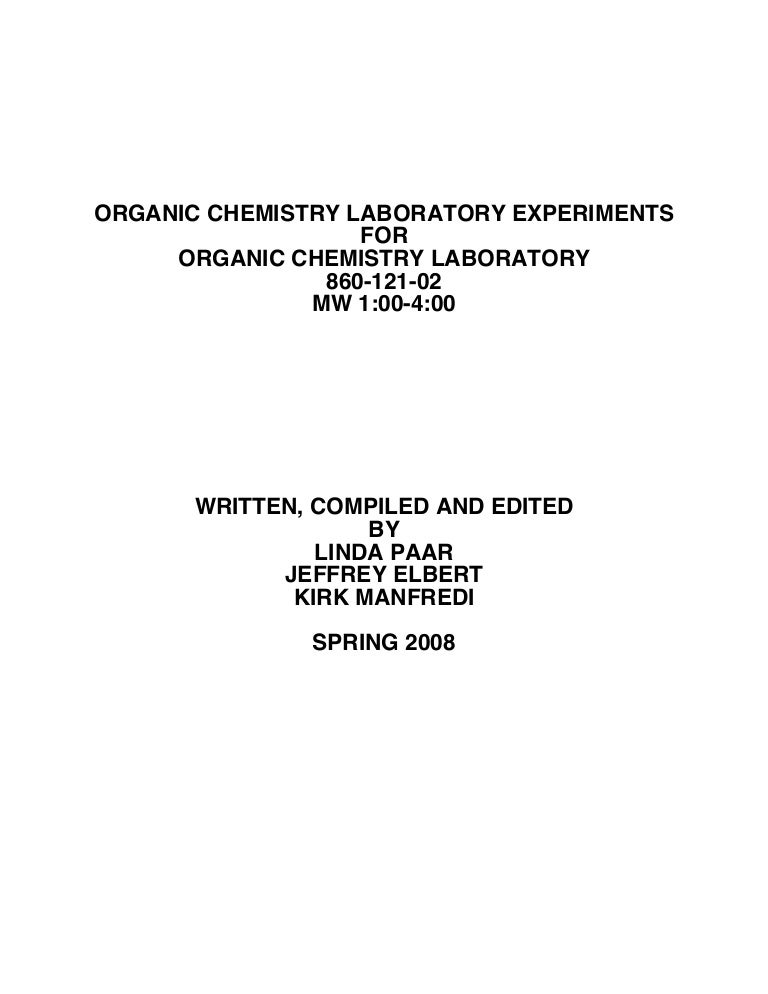 Organic Chemistry Laboratory