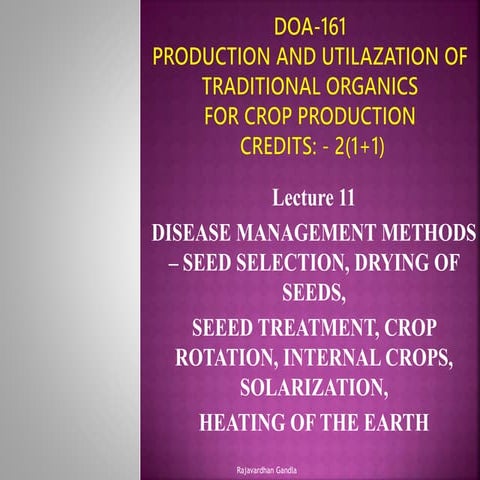 Organic DISEASE MANAGEMENT METHODS  lec 11.pptx