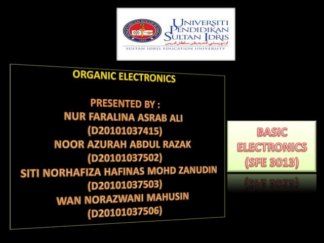 Organic electronic