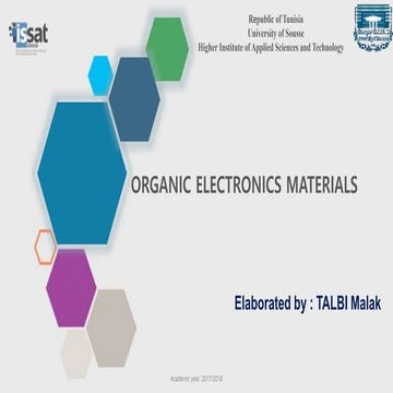 Organic electronics materials
