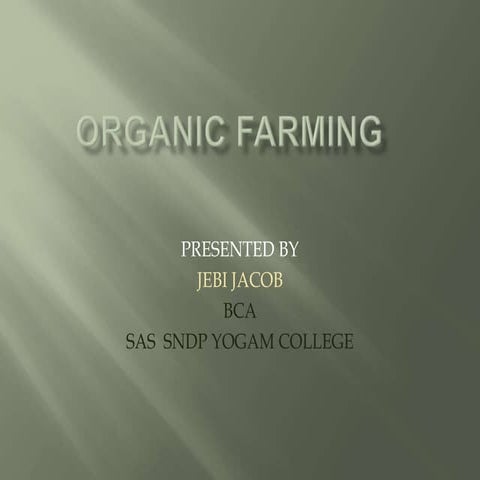 Case Study on Organic Farming | PDF