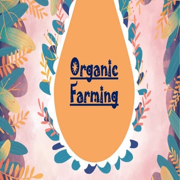 Organic Farming Class X Cbse Social Pptx