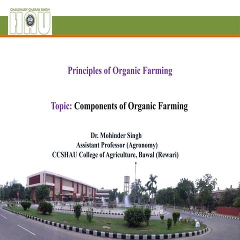 organic farming 4.pptxdr mohinder singh Youtube Krishi Guru