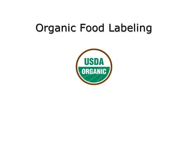 Organic food labeling