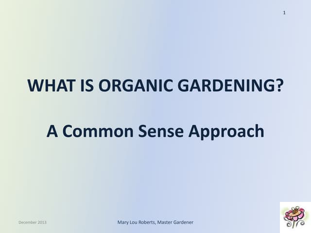 Organic Vegetable Gardening