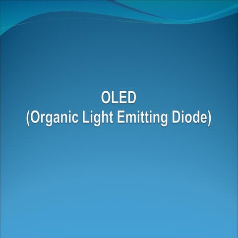 Organic Light Emitting Diode