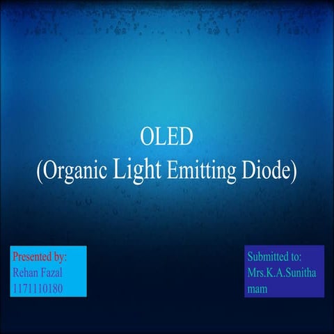 Organic Light Emitting Diode