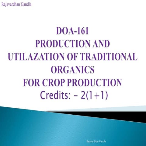 ORGANIC PEST, NEGATIVE EFFECT OF CHEMICAL FERTILIZERS AND PESTICIDES by Rajav...