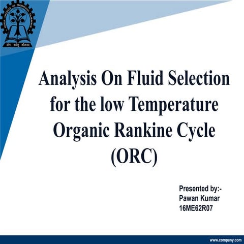 Organic rankine cycle