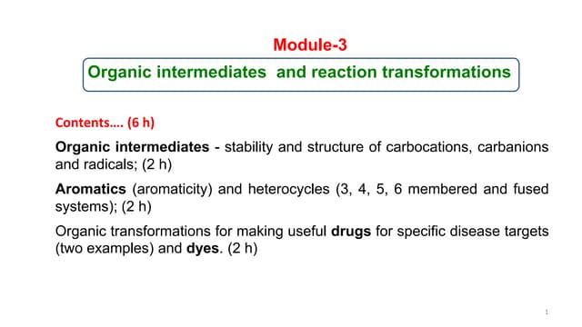 Organic reactions