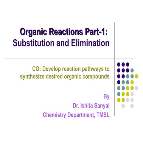 organic reaction and synthesis of drug molecules | PPTX