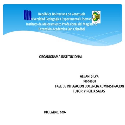 Organigrama institucional