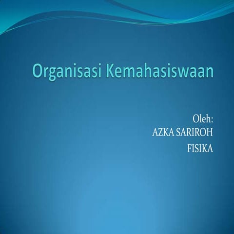 Organisasi kemahasiswaan