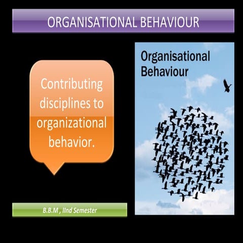 Organisational behaviour