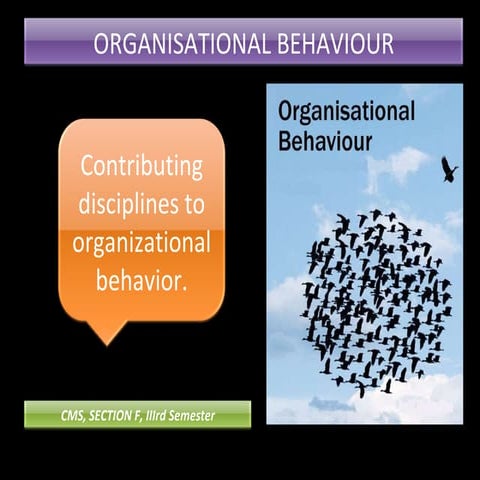 Organisational behaviour