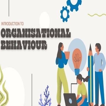 ORGANISATIONAL behaviour disciple specific elective