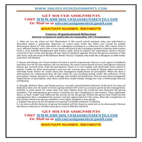 Organisational behaviour -_assignment_september_2017