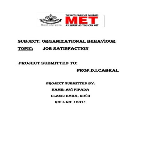 job satisfaction of freshfeild pvt ltd