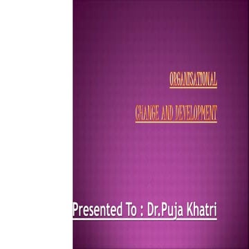 Organisational change and_developmenet