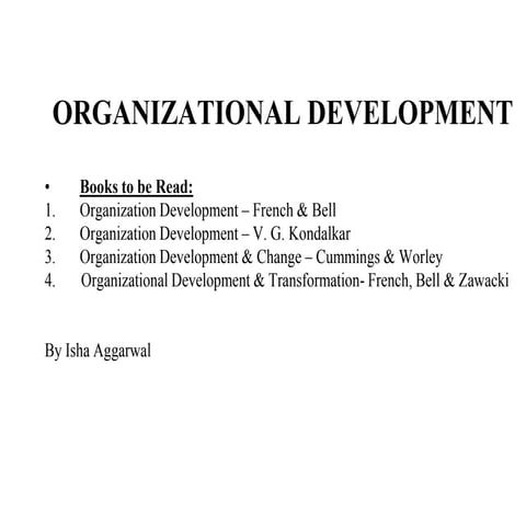 Organisational development