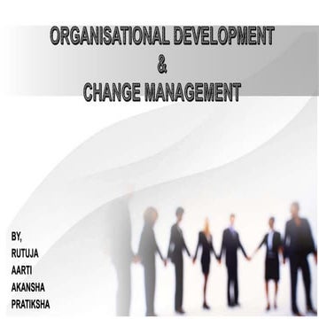 Organisational development & Change management