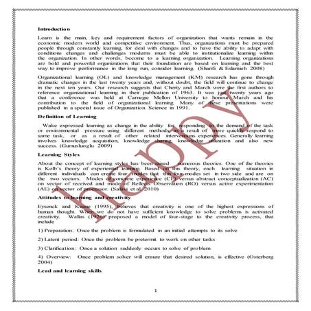 Organisational learning by priyadarshinee pradhan