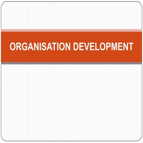 Organisation development