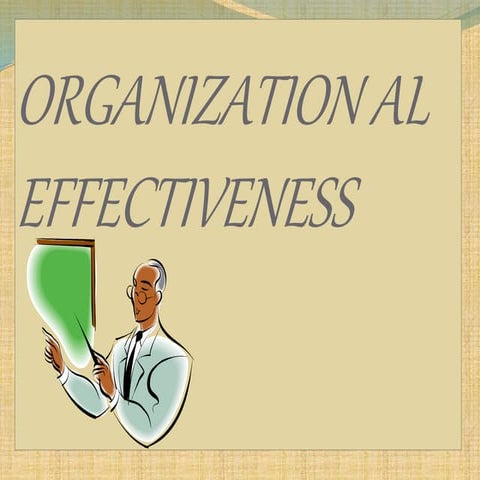 Organisation effectiveness