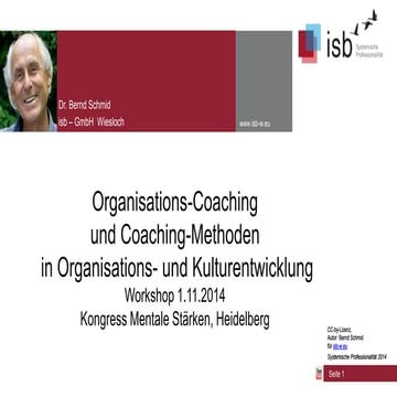 Organisations-Coaching Mentale Stärken 2014