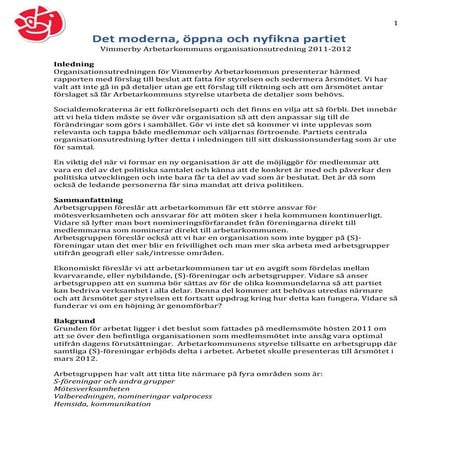 Det moderna, öppna och nyfikna partiet